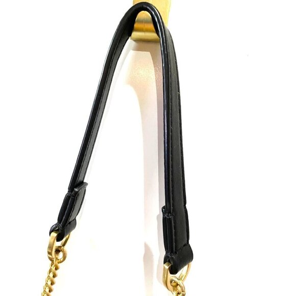 allsaints fletcher xbody bag leather black gold clutch grunge goth clutch $299 - Picture 2 of 16